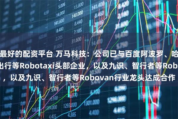 最好的配资平台 万马科技：公司已与百度阿波罗、哈啰、曹操出行、享道出行等Robotaxi头部企业，以及九识、智行者等Robovan行业龙头达成合作